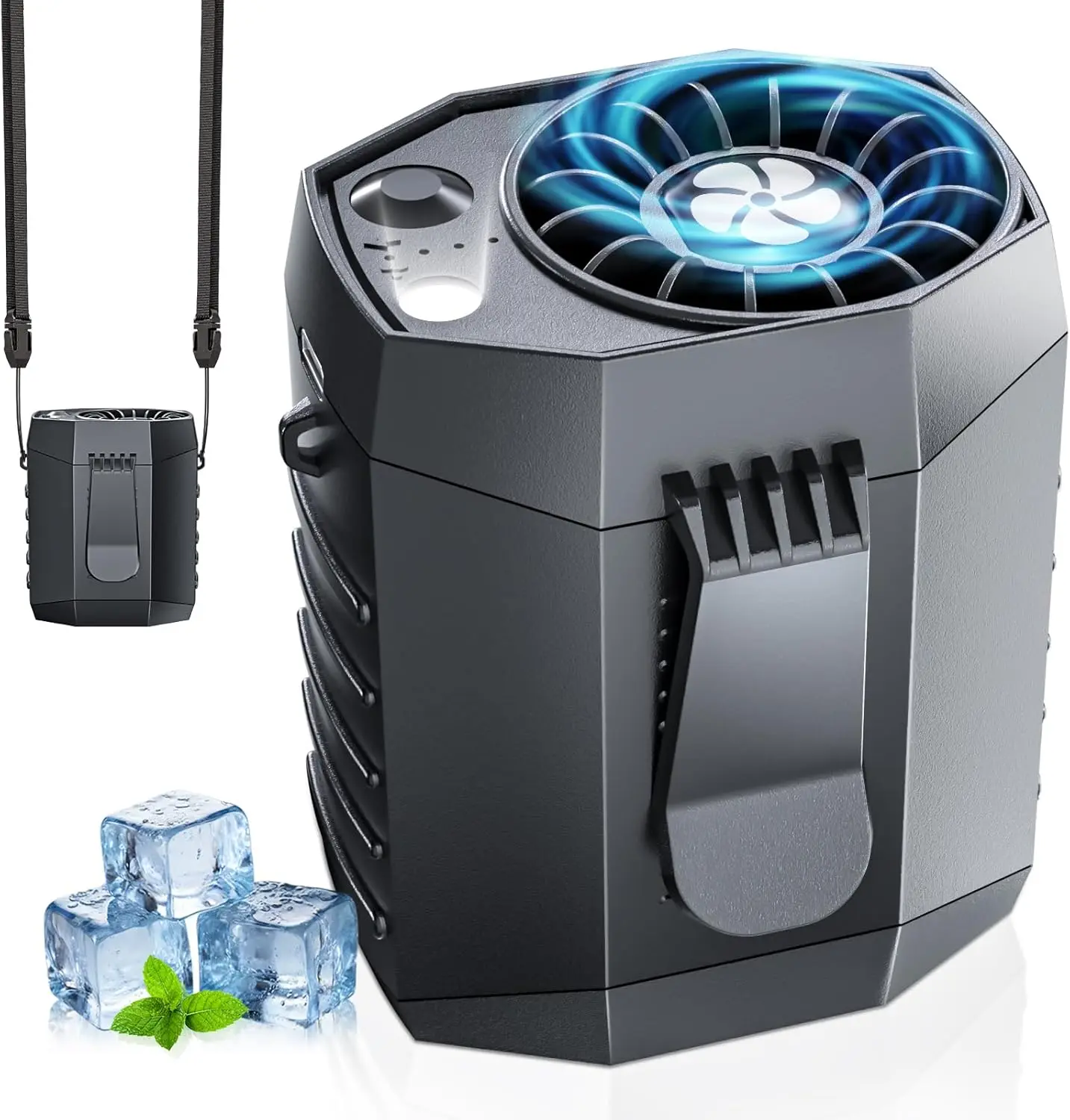 2026 Smart Portable Rechargeable Fan with LED Light & 25H Runtime, 4-Speed 9200RPM Turbo Cooling, Wearable Waist & Neck Fan for Camping, Outdoor, Hiking - Black
2026 Smart Portable Rechargeable Fan with LED Light & 25H Runtime, 4-Speed 9200RPM Turbo Cooling, Wearable Waist & Neck Fan for Camping, Outdoor, Hiking - Black