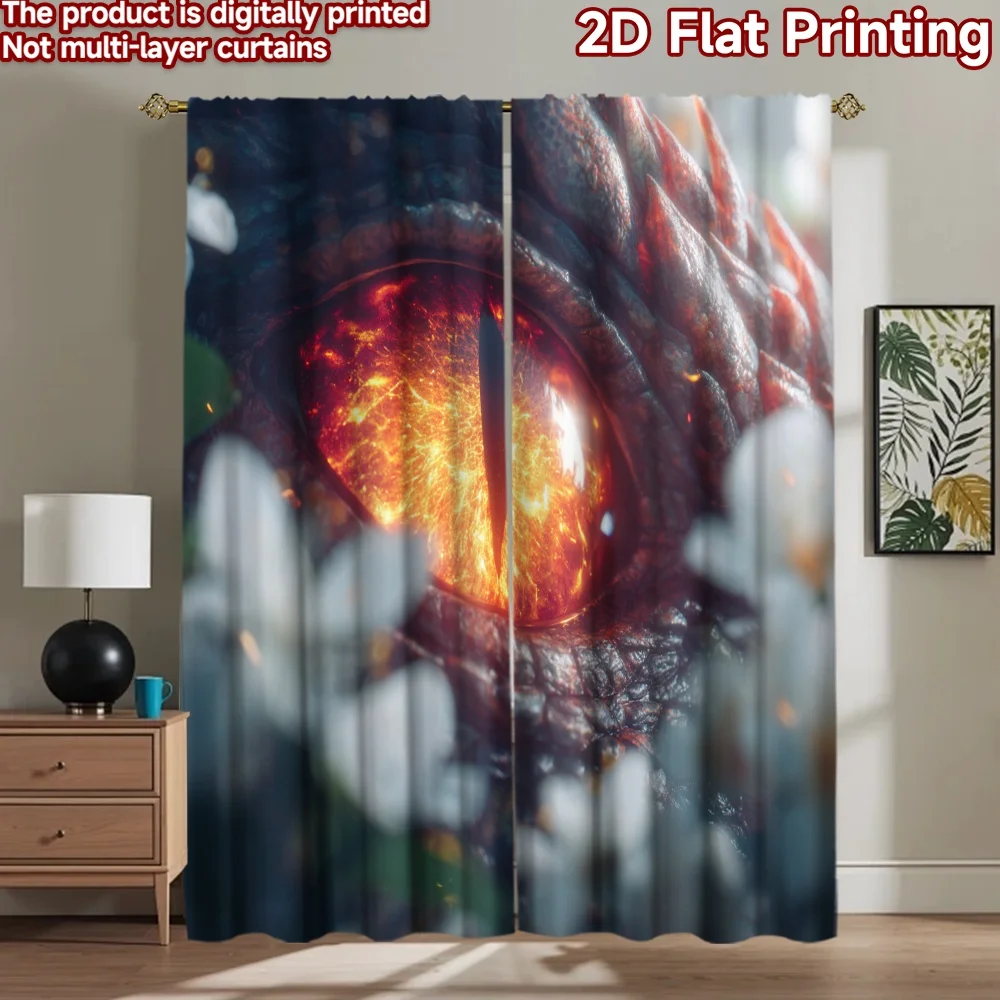2D flat printing 2pcs Scene Curtain Dragon Eye Flowers Warmth Digital Printed Polyester Drapes Birthday Party Perfect for Indoor
2D flat printing 2pcs Scene Curtain Dragon Eye Flowers Warmth Digital Printed Polyester Drapes Birthday Party Perfect for Indoor