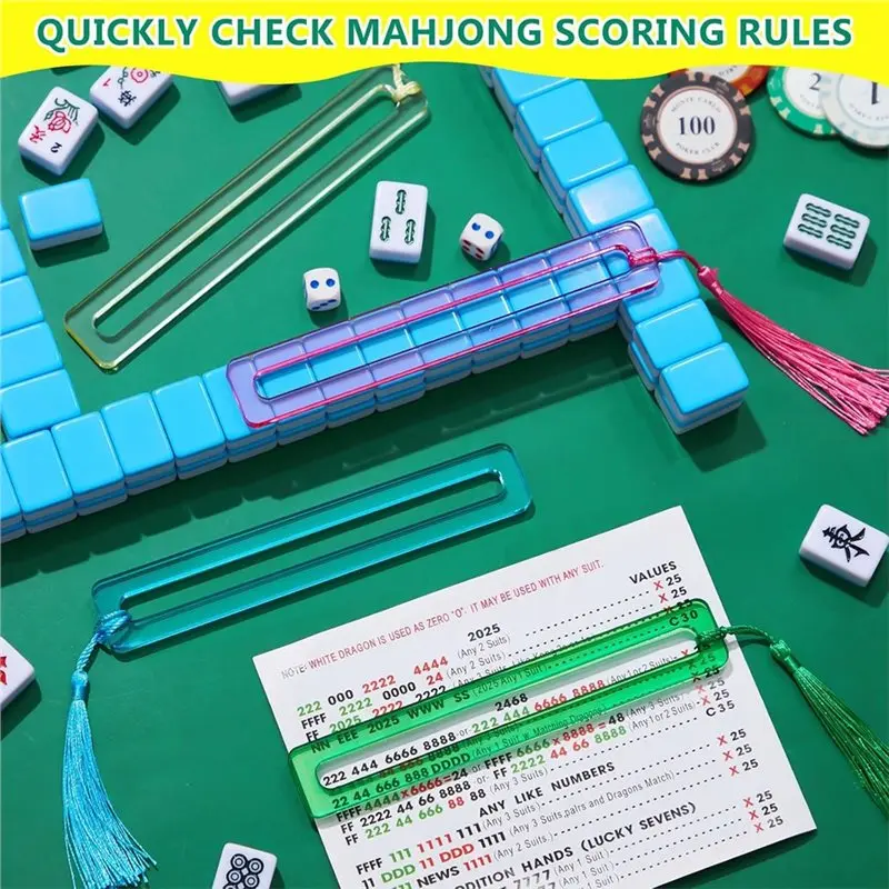 Mahjong Line Finder 4 Pcs, Bright Acrylic For Beginners, Thickened Rules Reader Mahjong Line Reader Easy To Use
Mahjong Line Finder 4 Pcs, Bright Acrylic For Beginners, Thickened Rules Reader Mahjong Line Reader Easy To Use