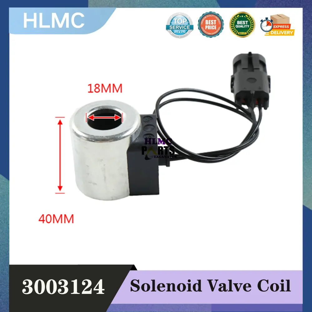 Excavator Parts 0D13105130 3003124 Excavator Solenoid Valve Coil 12V 24V DC for Yuchai Hyundai Sany YC60-7 R60-7 SY75
Excavator Parts 0D13105130 3003124 Excavator Solenoid Valve Coil 12V 24V DC for Yuchai Hyundai Sany YC60-7 R60-7 SY75