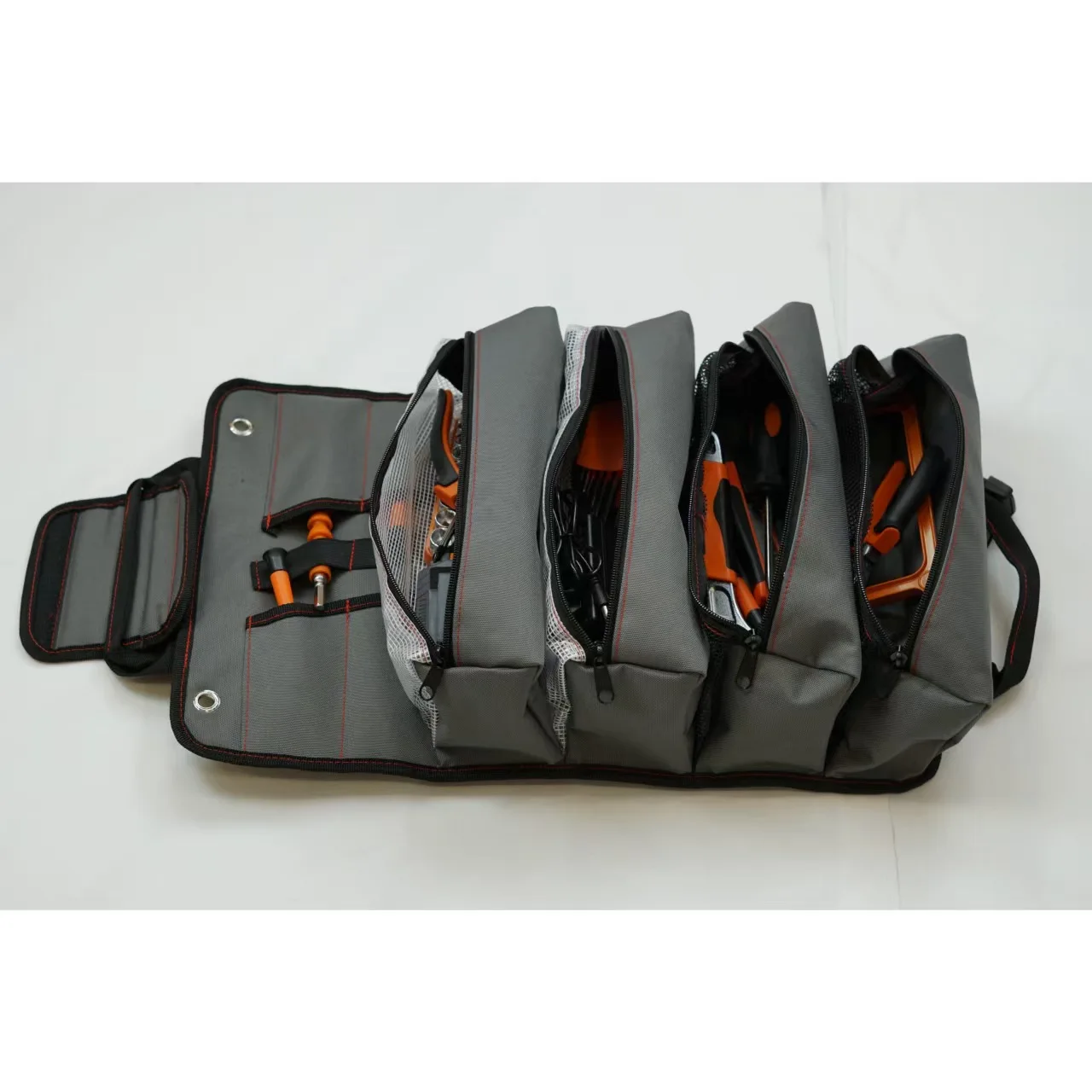 Heavy-Duty Waterproof Oxford Fabric Tool Roll Bag Tool Organizer Portable Carry Pouch for Electrician Carpenter DIY Tools
Heavy-Duty Waterproof Oxford Fabric Tool Roll Bag Tool Organizer Portable Carry Pouch for Electrician Carpenter DIY Tools