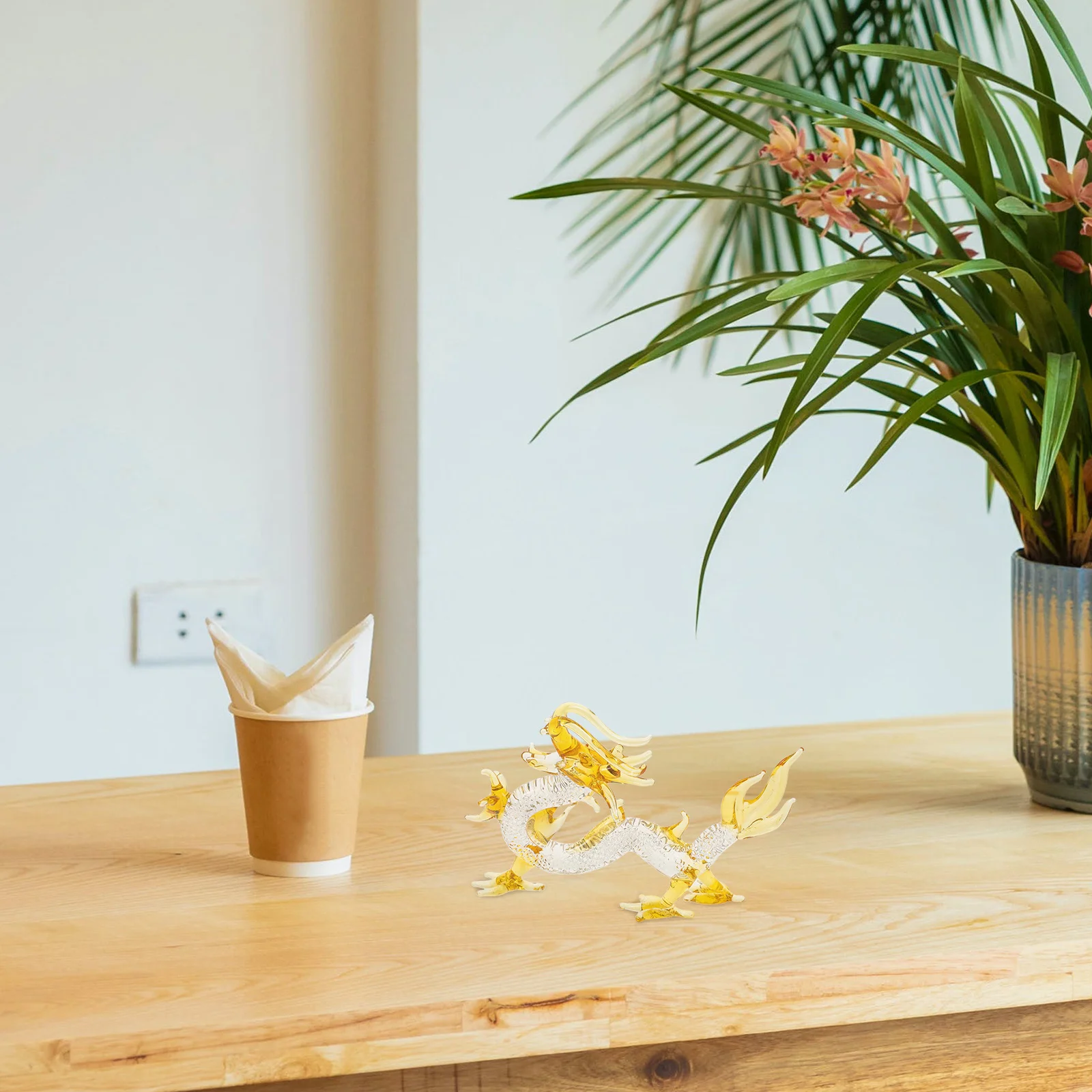 Glass Dragon Figure Home Decoration Zodiac Dragon Sculpture Desktop Decor Item for Father Mother Day Gift Living Room Shelf
Glass Dragon Figure Home Decoration Zodiac Dragon Sculpture Desktop Decor Item for Father Mother Day Gift Living Room Shelf