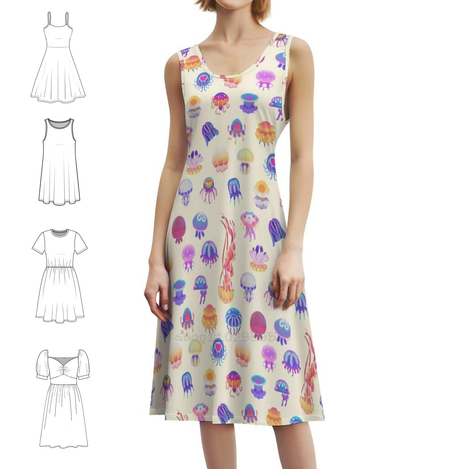 Сексуальное платье для отпуска в стиле медузы для женщин, мини-платье для пляжной вечеринки, дня рождения, медузы, морская жизнь, акваланг, океан, милое
Сексуальное платье для отпуска в стиле медузы для женщин, мини-платье для пляжной вечеринки, дня рождения, медузы, морская жизнь, акваланг, океан, милое