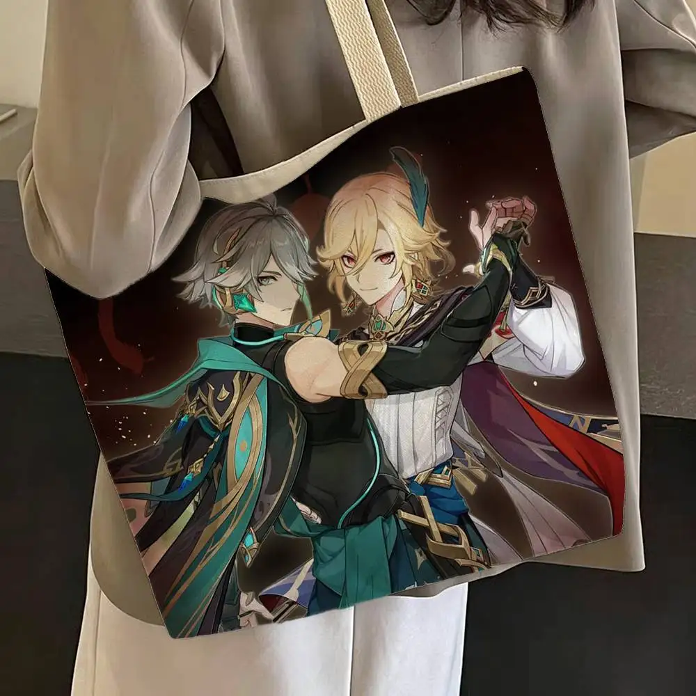 Genshin Impact Kaveh Alhaitham Print Shopping Bag Eco Shopper Cotton Jute Bag Reusable Bag Foldable Reusable Sac Tissu
Genshin Impact Kaveh Alhaitham Print Shopping Bag Eco Shopper Cotton Jute Bag Reusable Bag Foldable Reusable Sac Tissu
