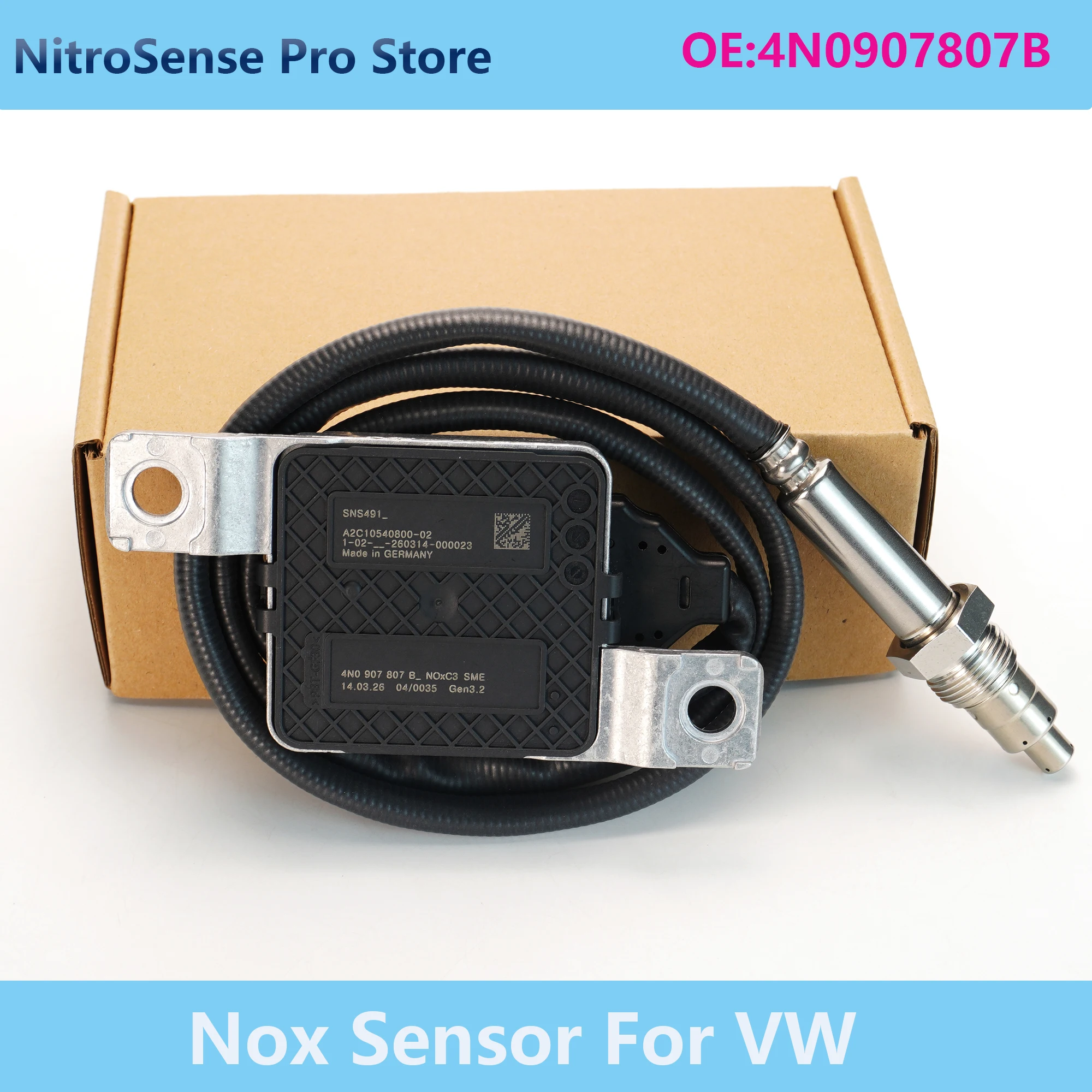4N0907807B SNS491 Nitrogen Oxide Sensor For Audi A8 A7 Quattro 3.0 TDI 2016-2024
4N0907807B SNS491 Nitrogen Oxide Sensor For Audi A8 A7 Quattro 3.0 TDI 2016-2024