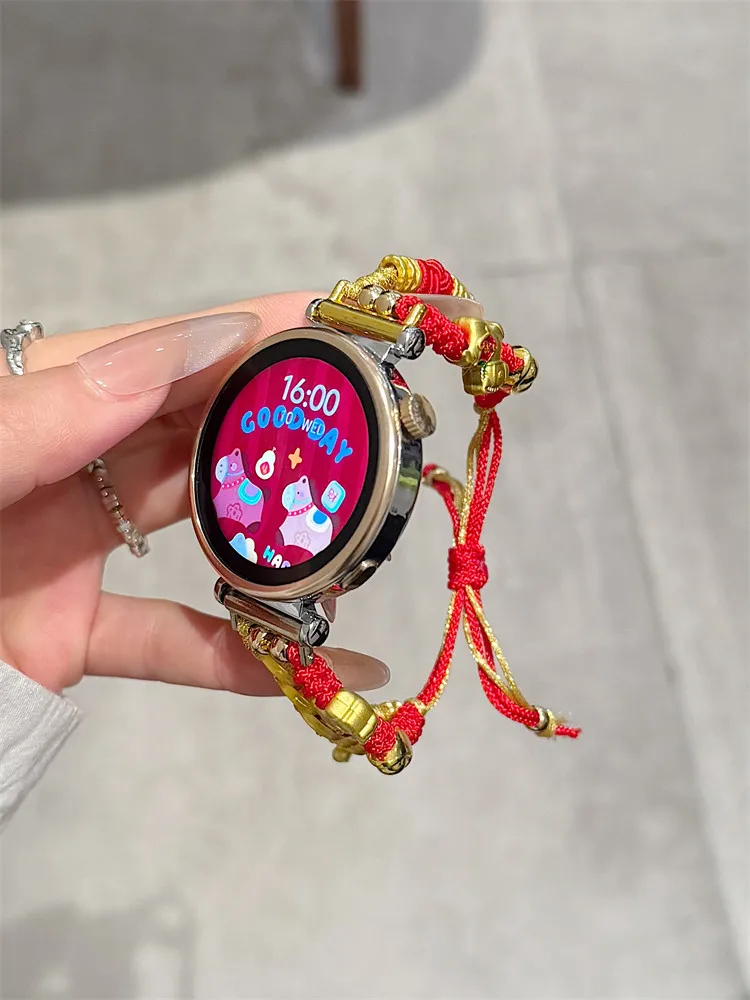 Woven drawstring for wealth, suitable for Huawei GT5/GT5 Pro/GT4/GT2/3/4 22mm/20mm/18mm fashionable watch straps
Woven drawstring for wealth, suitable for Huawei GT5/GT5 Pro/GT4/GT2/3/4 22mm/20mm/18mm fashionable watch straps