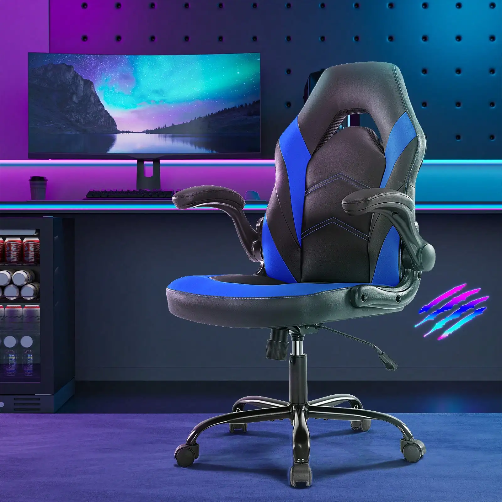 Computer Gaming Home Office Chair - Ergonomic Big And Tall Desk With PU Leather Lumbar Support, Height Adjustable High Ba
Computer Gaming Home Office Chair - Ergonomic Big And Tall Desk With PU Leather Lumbar Support, Height Adjustable High Ba