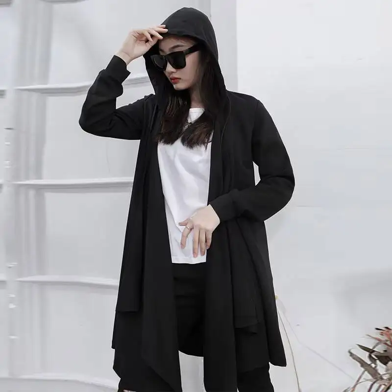 Ladies Hooded Coat Spring And Autumn New Slim Classic Dark Fashion Trend Leisure Long Large Size Cardigan
Ladies Hooded Coat Spring And Autumn New Slim Classic Dark Fashion Trend Leisure Long Large Size Cardigan