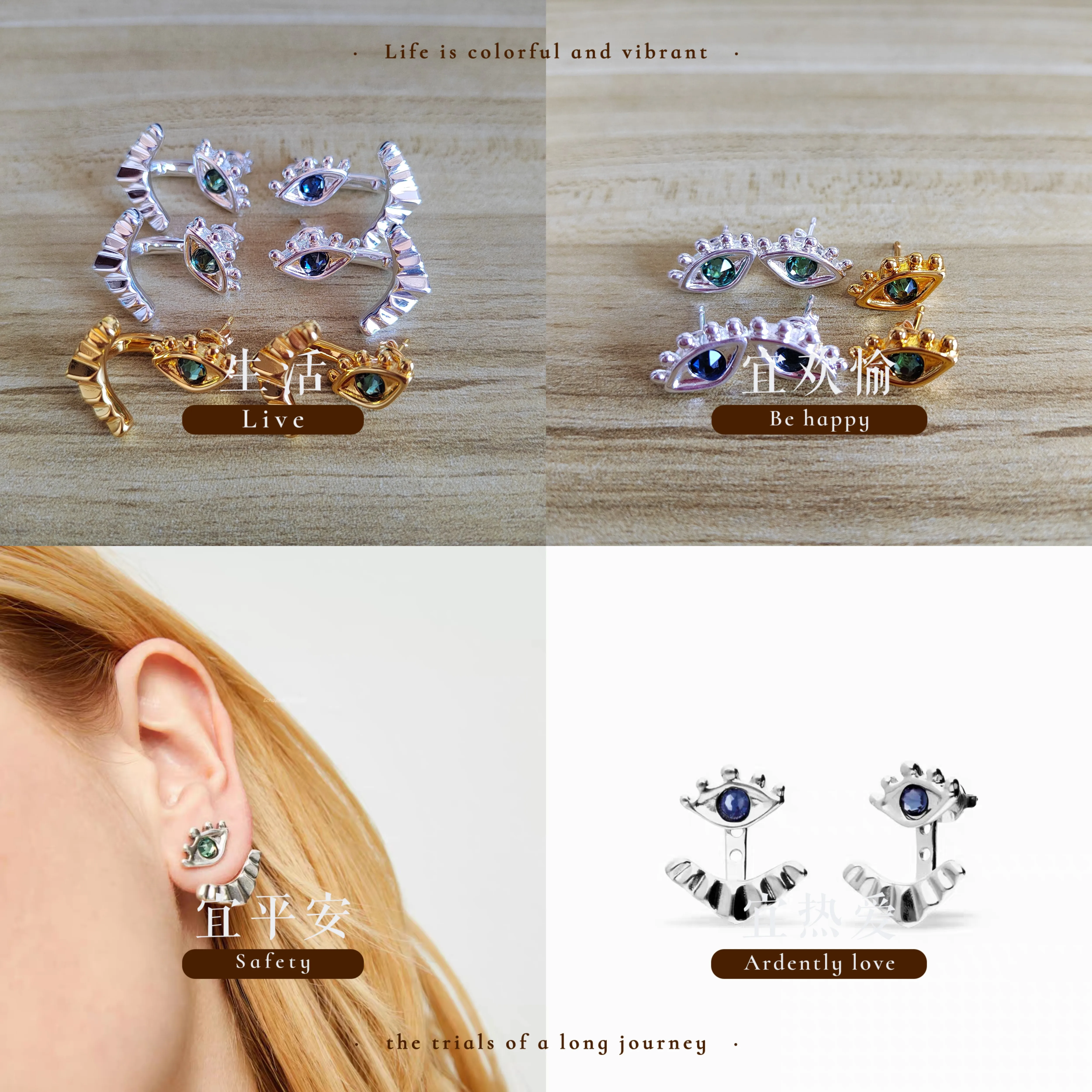 Spanish Uno Evil Eye Earrings, Instagram-worthy Eyelash Blue Eye Design, Unique Valentine's Day Gift
Spanish Uno Evil Eye Earrings, Instagram-worthy Eyelash Blue Eye Design, Unique Valentine's Day Gift