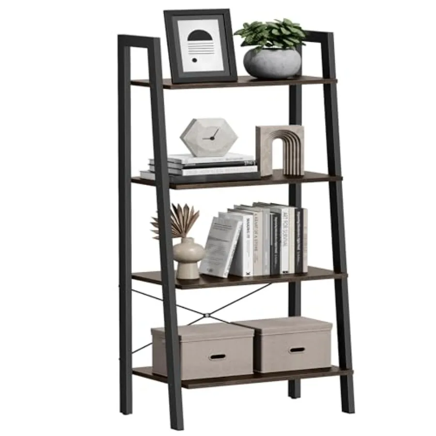 BARNET Collection - Ladder Shelf, Bookshelf, Storage Rack, Modern Bookcase for Living Room Home Office Kitchen, Steel Frame, 4-
BARNET Collection - Ladder Shelf, Bookshelf, Storage Rack, Modern Bookcase for Living Room Home Office Kitchen, Steel Frame, 4-