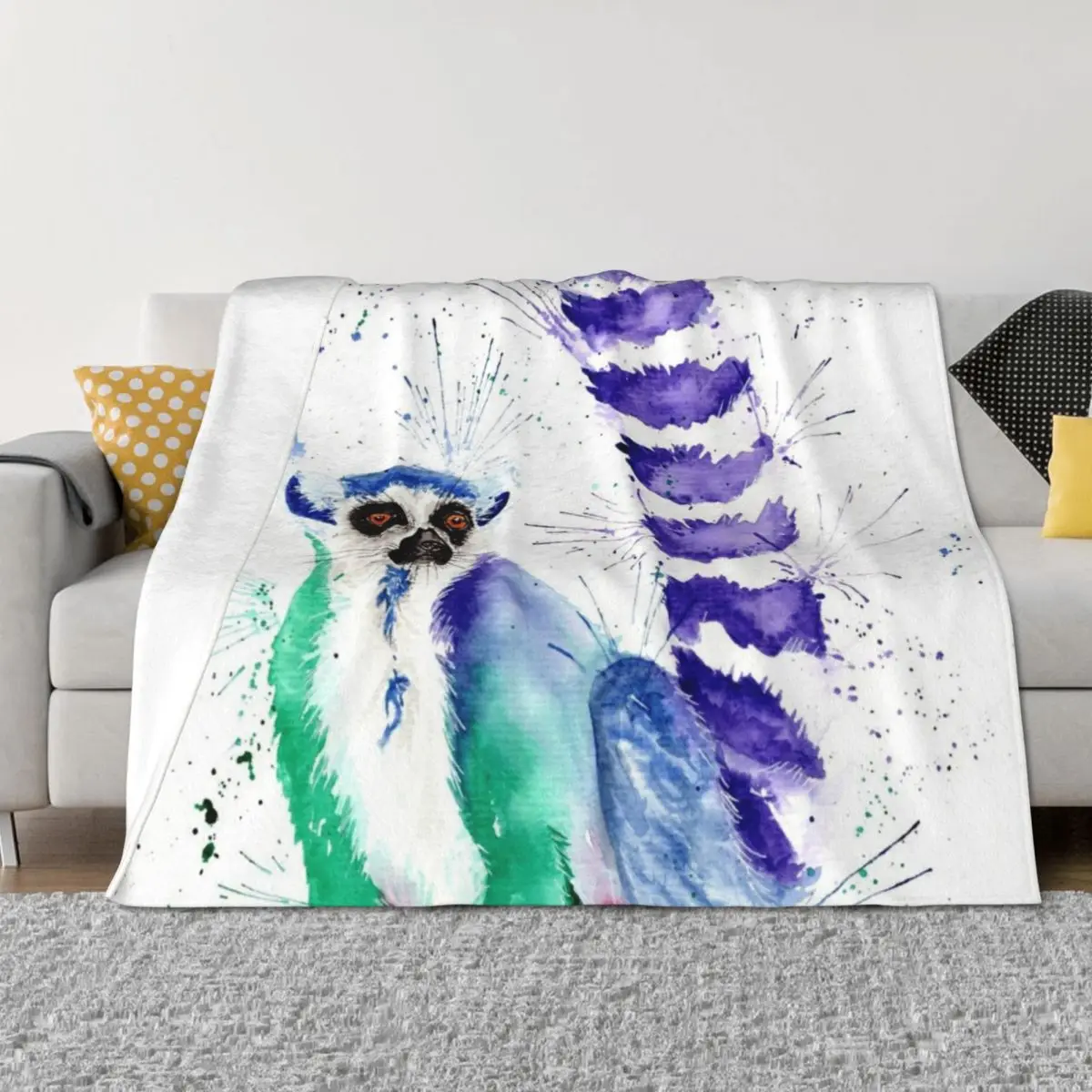 Cute quirky colourful sassy ring tailed Lemur Throw Blanket Soft Plaid Blankets For Baby Moving funny gift Blankets
Cute quirky colourful sassy ring tailed Lemur Throw Blanket Soft Plaid Blankets For Baby Moving funny gift Blankets
