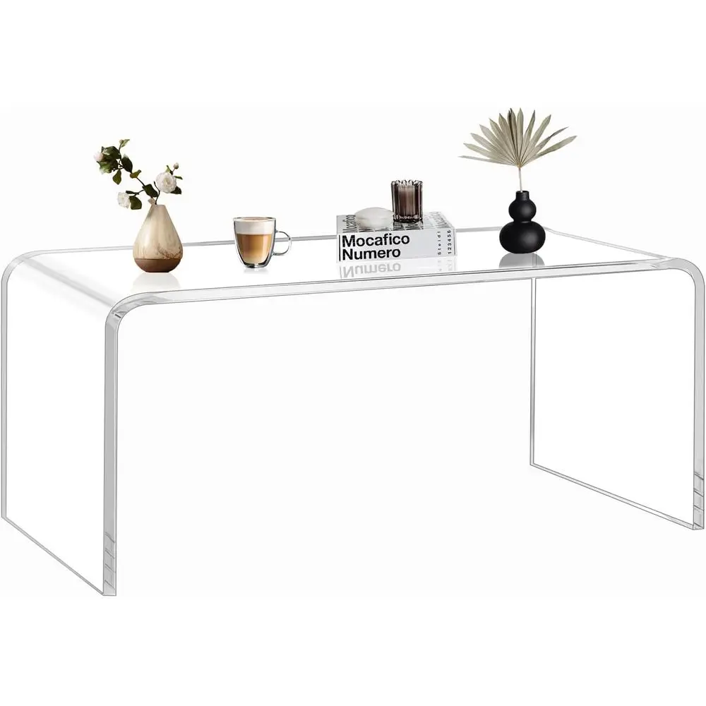 Premium Acrylic Coee Table, 44" L x 16" W x 16" Hx 4/5'' Thick RecClear Table, ern Lucite Table Acrylic urniture, Waterall Coee
Premium Acrylic Coee Table, 44" L x 16" W x 16" Hx 4/5'' Thick RecClear Table, ern Lucite Table Acrylic urniture, Waterall Coee