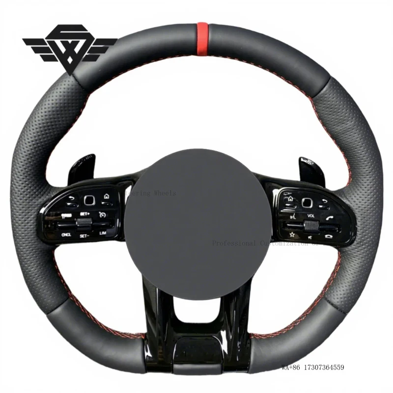 Perforated Real Leather Black Steering Wheel for Mercedes Benz AMG 809 S Class W222 C63 GT C43 CLS W218 W219 Factory Custom
Perforated Real Leather Black Steering Wheel for Mercedes Benz AMG 809 S Class W222 C63 GT C43 CLS W218 W219 Factory Custom
