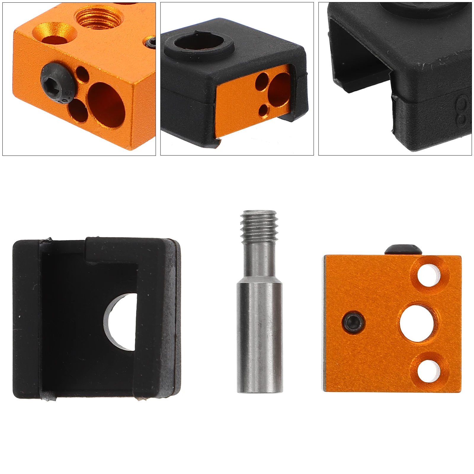 Heating Block Kit 3D Printer High Conductivity Fast Dissipation DIY Upgrade Silicone Sock Throat Tube Extruder
Heating Block Kit 3D Printer High Conductivity Fast Dissipation DIY Upgrade Silicone Sock Throat Tube Extruder