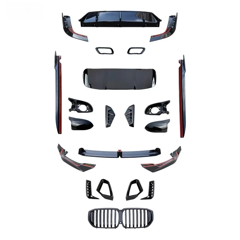 STLF Body Kit for X5 G05 G18 LCI Sport Style Gloss Black Front Lip Side Skirt Rear Lip Diffuser Rear Spoiler for Models 2023+
STLF Body Kit for X5 G05 G18 LCI Sport Style Gloss Black Front Lip Side Skirt Rear Lip Diffuser Rear Spoiler for Models 2023+