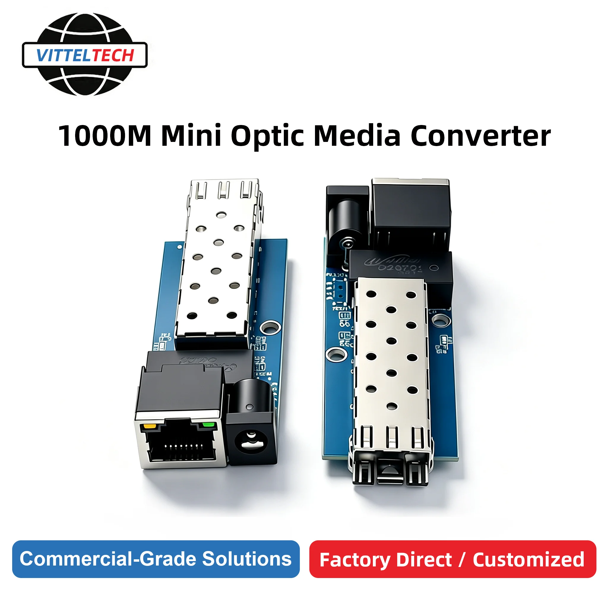 Миниатюрный оптоволоконный медиаконвертер 100/1000M, 1 RJ45 в 1 оптоволоконный коммутатор, трансивер PCBA с поддержкой SC Single/Multi-mode SFP
Миниатюрный оптоволоконный медиаконвертер 100/1000M, 1 RJ45 в 1 оптоволоконный коммутатор, трансивер PCBA с поддержкой SC Single/Multi-mode SFP