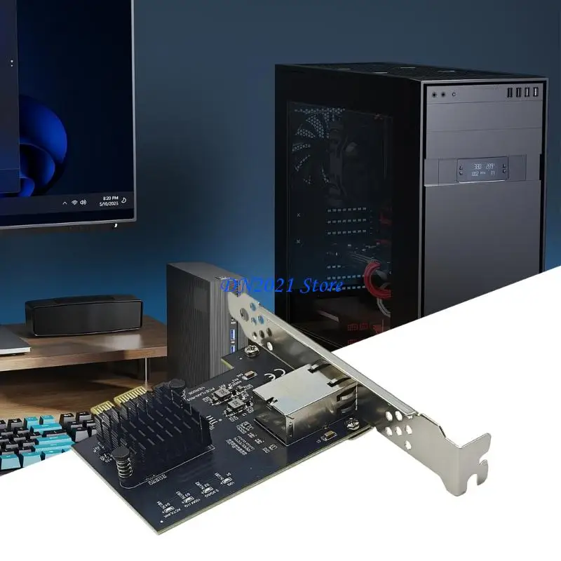 F3KE Ethernet 10Gbps PCIE4.0 1X to RJ45 Networking Card 10000Mbps Gigabit Ethernet
F3KE Ethernet 10Gbps PCIE4.0 1X to RJ45 Networking Card 10000Mbps Gigabit Ethernet