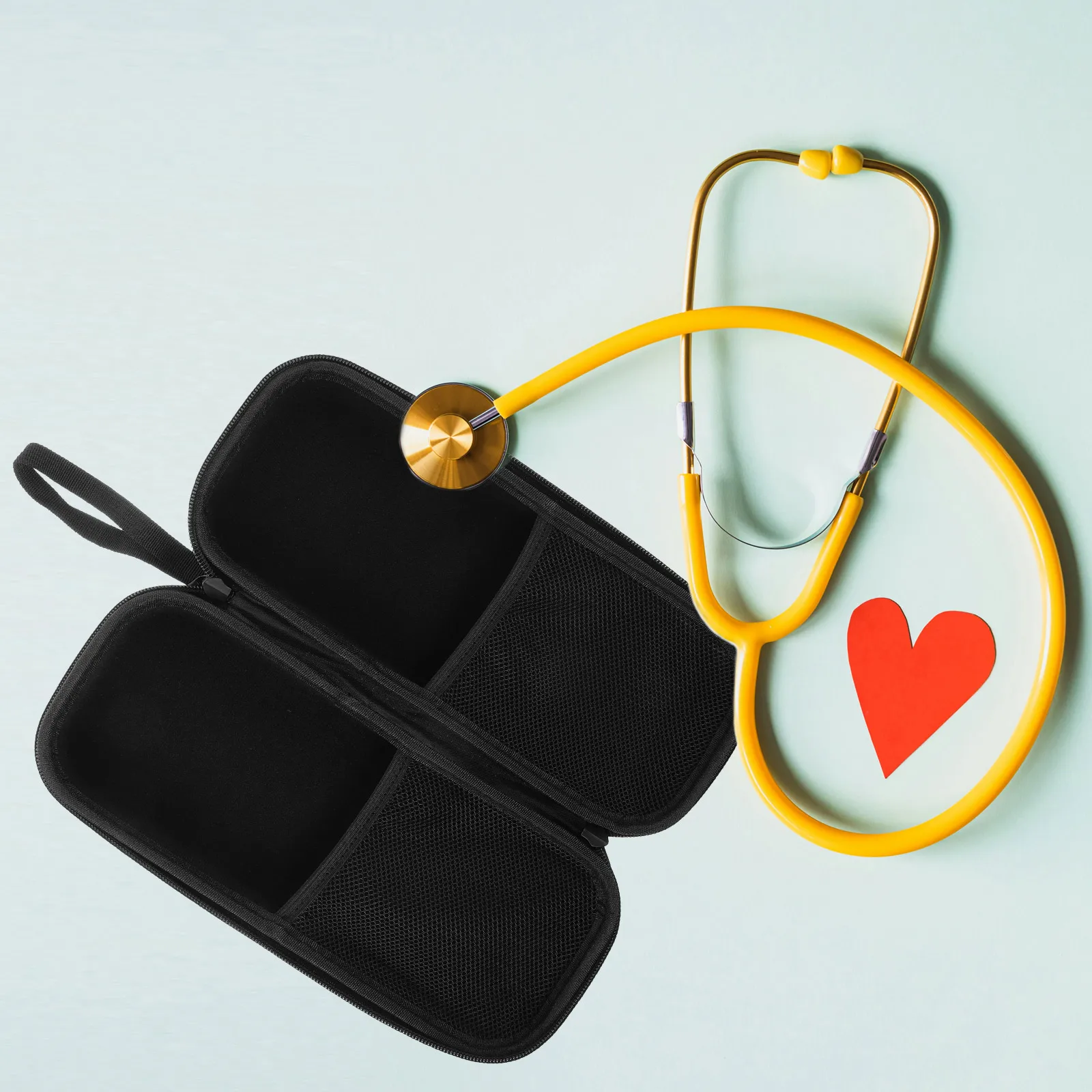 Portable Stethoscope Case EVA Nurse Bag Protective Carry Storage Black Color Design Scratch Proof Travel Holder Medical
Portable Stethoscope Case EVA Nurse Bag Protective Carry Storage Black Color Design Scratch Proof Travel Holder Medical