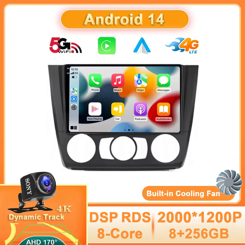 Android 14 Car Radio For BMW 1 Series E81 E82 E87 E88 AT 2004 - 2012 GPS Navigation Carplay Multimedia Stereo Video 4G WIFI Auto
Android 14 Car Radio For BMW 1 Series E81 E82 E87 E88 AT 2004 - 2012 GPS Navigation Carplay Multimedia Stereo Video 4G WIFI Auto