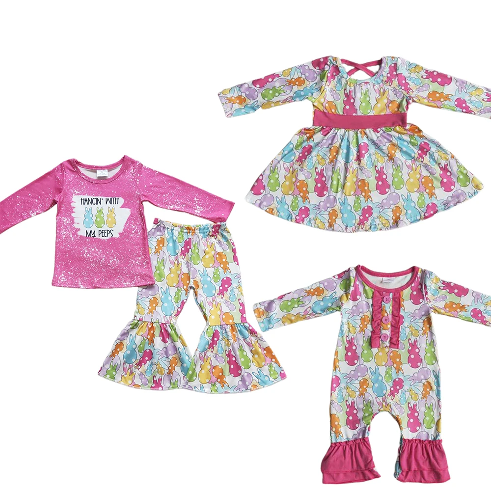 Hot Sale Baby Girls Clothes Easter Rabbits Long Sleeve Pants Sets Boutique Girls Clothes Rompers Dress Kids Sibling Outfits
Hot Sale Baby Girls Clothes Easter Rabbits Long Sleeve Pants Sets Boutique Girls Clothes Rompers Dress Kids Sibling Outfits