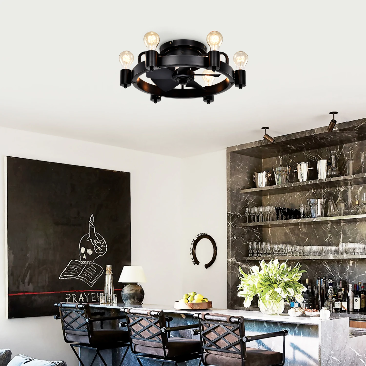 19.5'' Industrial Ceiling Fan with remote control ,5 ABS Blades small size ceiling fan For Living Room, Dining Room, Bedroom, Fa
19.5'' Industrial Ceiling Fan with remote control ,5 ABS Blades small size ceiling fan For Living Room, Dining Room, Bedroom, Fa