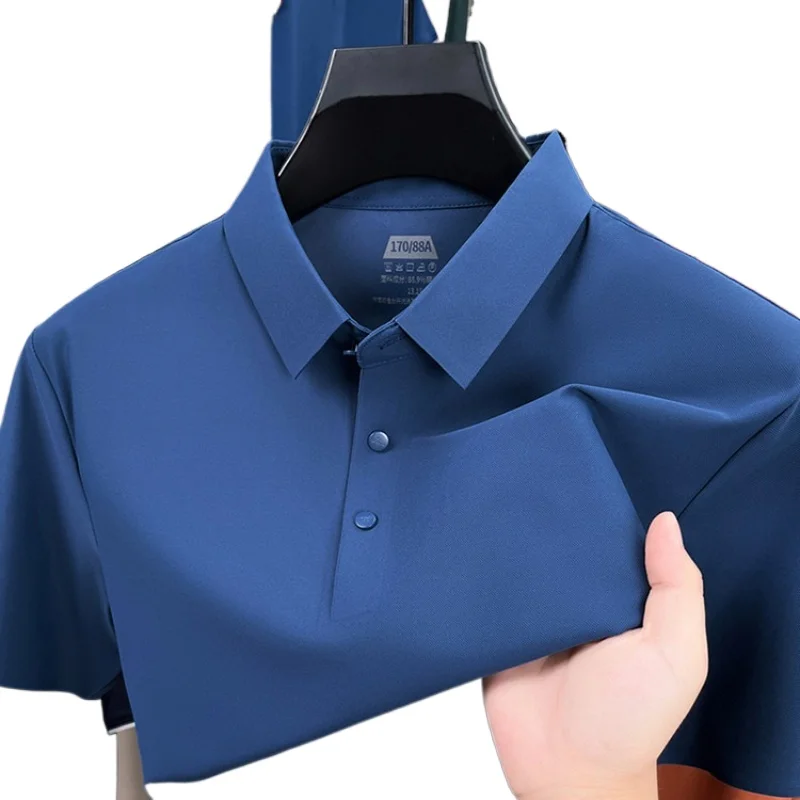Men's Seamless Polo Shirt - Breathable Nylon-Spandex Blend, Reinforced Collar & Matching Buttons (12 Colors, M-4XL)
Men's Seamless Polo Shirt - Breathable Nylon-Spandex Blend, Reinforced Collar & Matching Buttons (12 Colors, M-4XL)