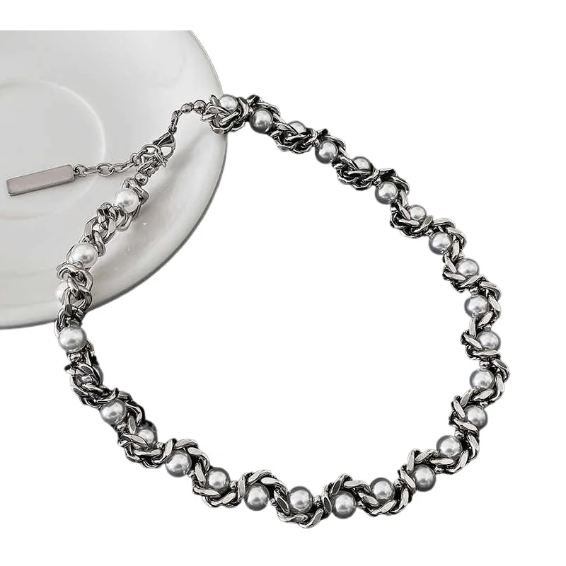 Sterling silver necklace women's light luxury niche versatile pearl winding sweater chain tide
Sterling silver necklace women's light luxury niche versatile pearl winding sweater chain tide