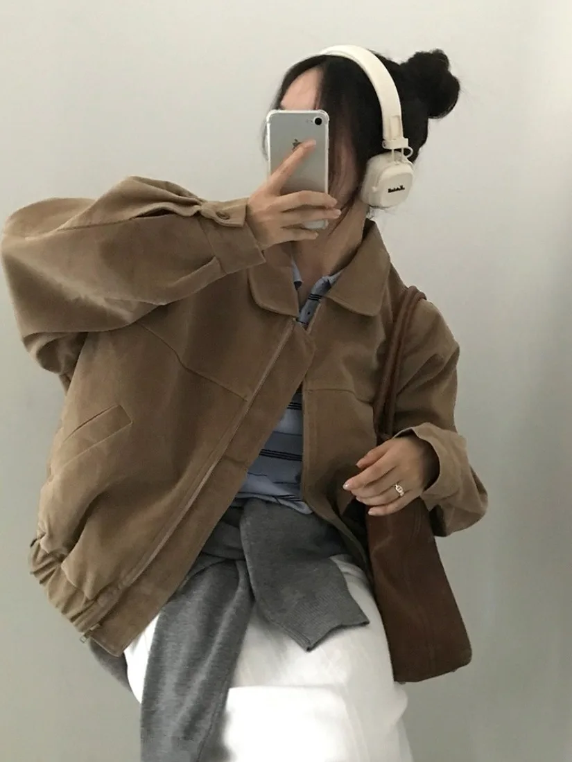 Ретро корейский Sle Suede ort Jaet Женская осень-зима Гонконг Sle Chic Zipper Design Резинка из кожи оленя Бархатная ...
Ретро корейский Sle Suede ort Jaet Женская осень-зима Гонконг Sle Chic Zipper Design Резинка из кожи оленя Бархатная ...