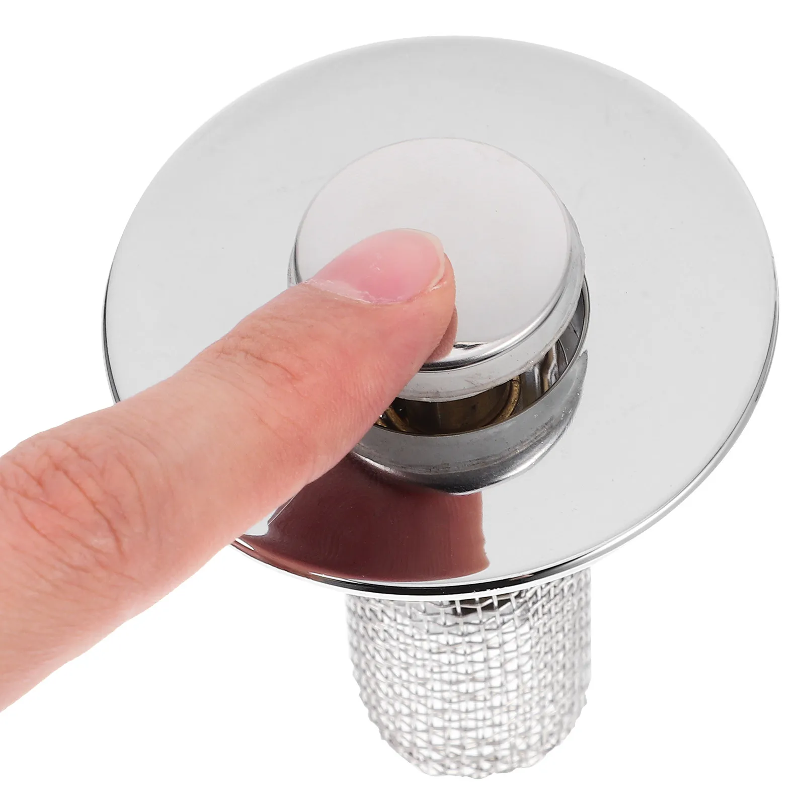 1pc Drain Stopper For Bathroom Sink Bathtub Basin Press-Type Copper Core Easy Install Universal Fit Sink Drain Filter
1pc Drain Stopper For Bathroom Sink Bathtub Basin Press-Type Copper Core Easy Install Universal Fit Sink Drain Filter