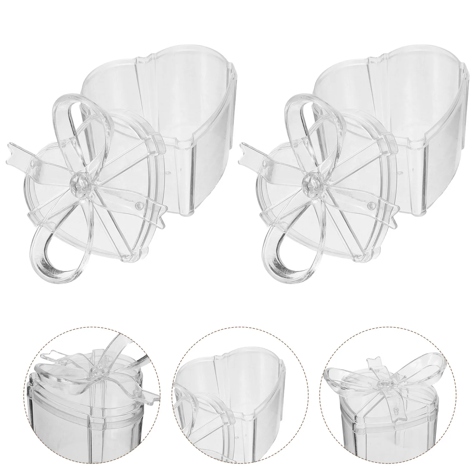 12 Pcs Transparent Candy Box Cookie Storage Jars Clear Plastic Boxes for Treats Biscuit Mini Bottle Containers Heart-shaped 
12 Pcs Transparent Candy Box Cookie Storage Jars Clear Plastic Boxes for Treats Biscuit Mini Bottle Containers Heart-shaped