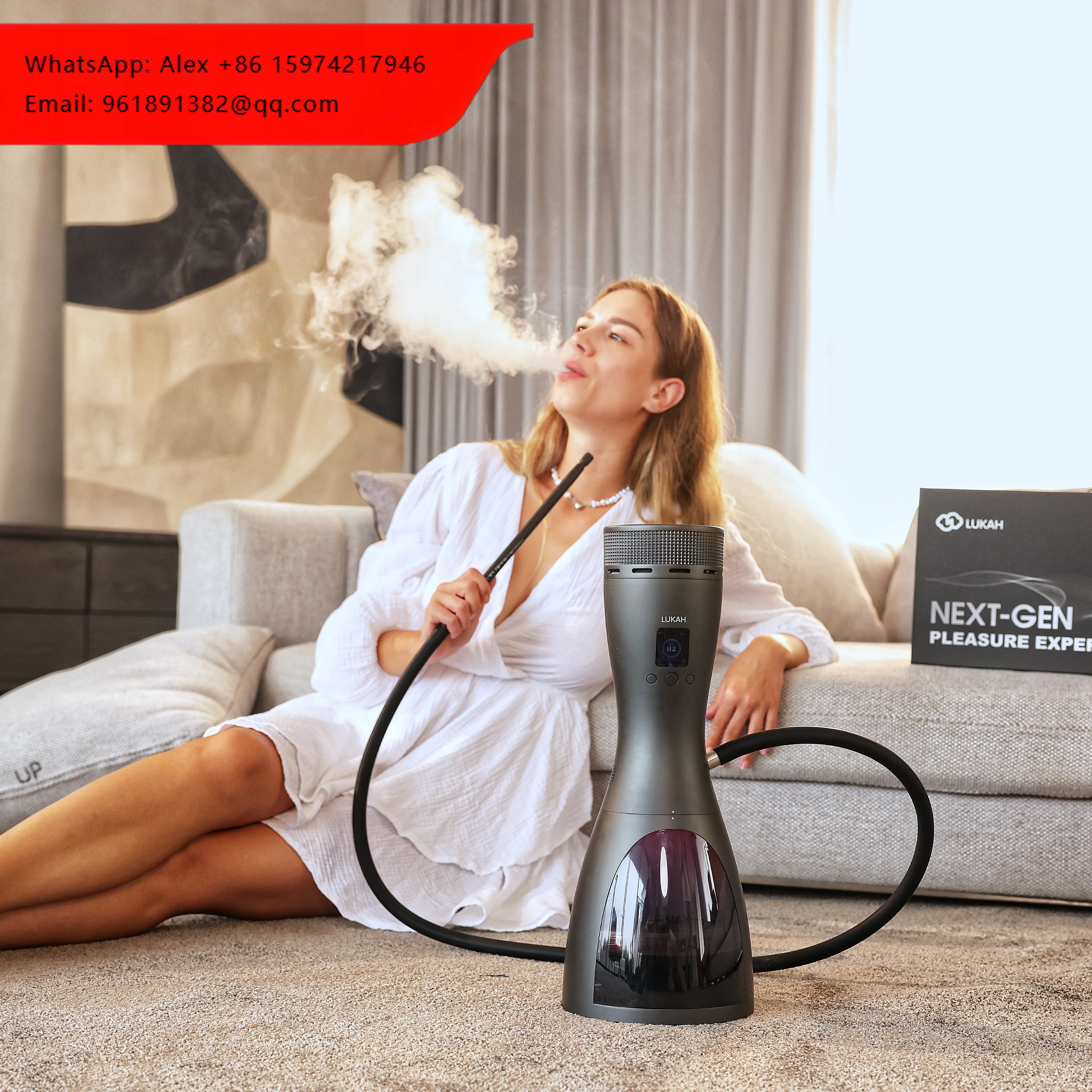 Luxury Party Lukah Rechargeable LED Light Adjustable Temperature Stainless Steel Electric Hookah
Luxury Party Lukah Rechargeable LED Light Adjustable Temperature Stainless Steel Electric Hookah