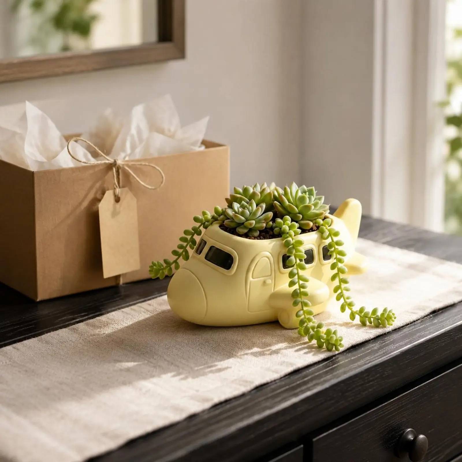Aircraft Flower Pot Quirky Airplane Planter Cute Succulent Pot Funny Decor Item Sturdy for Office
Aircraft Flower Pot Quirky Airplane Planter Cute Succulent Pot Funny Decor Item Sturdy for Office