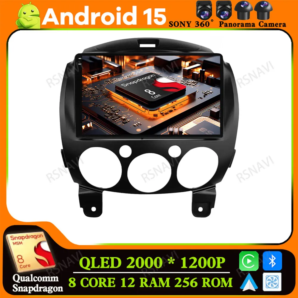Android 15 for MAZDA 2 Mazda2 2007 2008 2009 2010 2011 2012 2013 2014 GPS Viedo Player DVD Head Unit Wireless Carplay Auto DSP
Android 15 for MAZDA 2 Mazda2 2007 2008 2009 2010 2011 2012 2013 2014 GPS Viedo Player DVD Head Unit Wireless Carplay Auto DSP