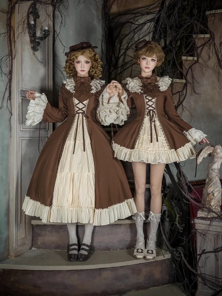 Letters And Poems · Nutcracker Box With Puji Lace Stand Up Collar Trumpet Sleeves Op Dress Twins Autumn Lolita Retro Girl Dress
Letters And Poems · Nutcracker Box With Puji Lace Stand Up Collar Trumpet Sleeves Op Dress Twins Autumn Lolita Retro Girl Dress