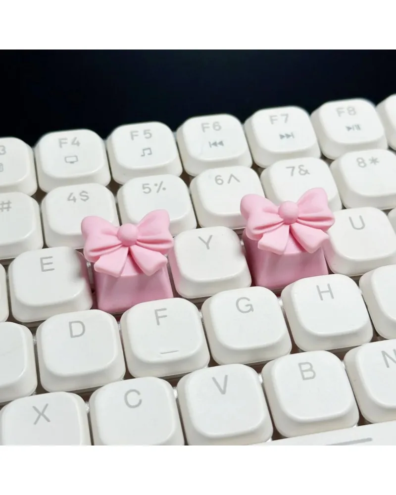 Sweet Pink Bow Shaped Resin Keycap Personalized Ornament Cross Shaft Mechanical Keyboard
Sweet Pink Bow Shaped Resin Keycap Personalized Ornament Cross Shaft Mechanical Keyboard