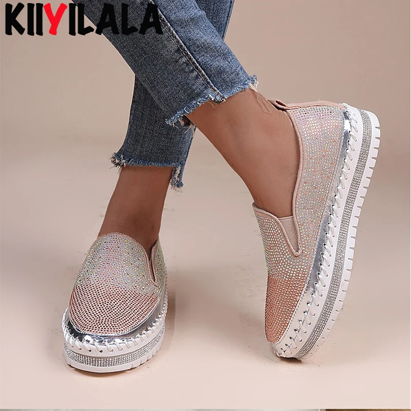 Kiiyilala 2022 Women's Fashion Shoes Flats Shiny Surface Platform luxury Shoes Casual Comfortable Female
Kiiyilala 2022 Women's Fashion Shoes Flats Shiny Surface Platform luxury Shoes Casual Comfortable Female