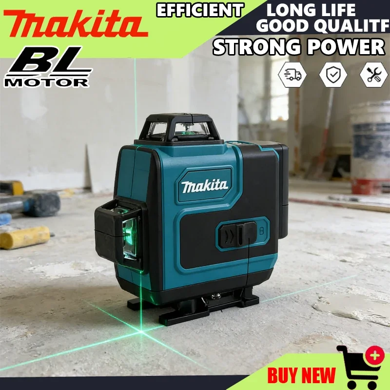 Makita Tool 16-Line Cross Level 360 Horizontal Vertical High-Precision Green Light Laser High-Precision Wall-Mounted Portable
Makita Tool 16-Line Cross Level 360 Horizontal Vertical High-Precision Green Light Laser High-Precision Wall-Mounted Portable