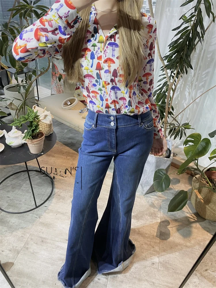 Susan Ao Pure Original Faionable Cute Colored Musoom Silk Long Sve irt Women's Top Commute Sle Loose Fit Collar
Susan Ao Pure Original Faionable Cute Colored Musoom Silk Long Sve irt Women's Top Commute Sle Loose Fit Collar