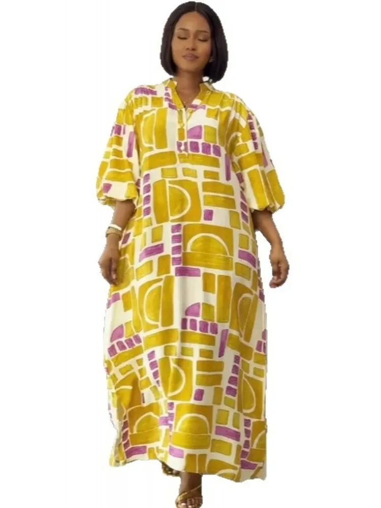 African Dresses For Women 2025 New African Clothes Dashiki Flower Print Ankara Dresses Bazin Traditional Robe Africa Dress
African Dresses For Women 2025 New African Clothes Dashiki Flower Print Ankara Dresses Bazin Traditional Robe Africa Dress