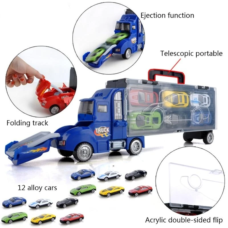 Transport Car for Carrier Truck Toy with 12 Mini Alloy Colorful for Cars Transport Car Gift Occasions for Boy
Transport Car for Carrier Truck Toy with 12 Mini Alloy Colorful for Cars Transport Car Gift Occasions for Boy
