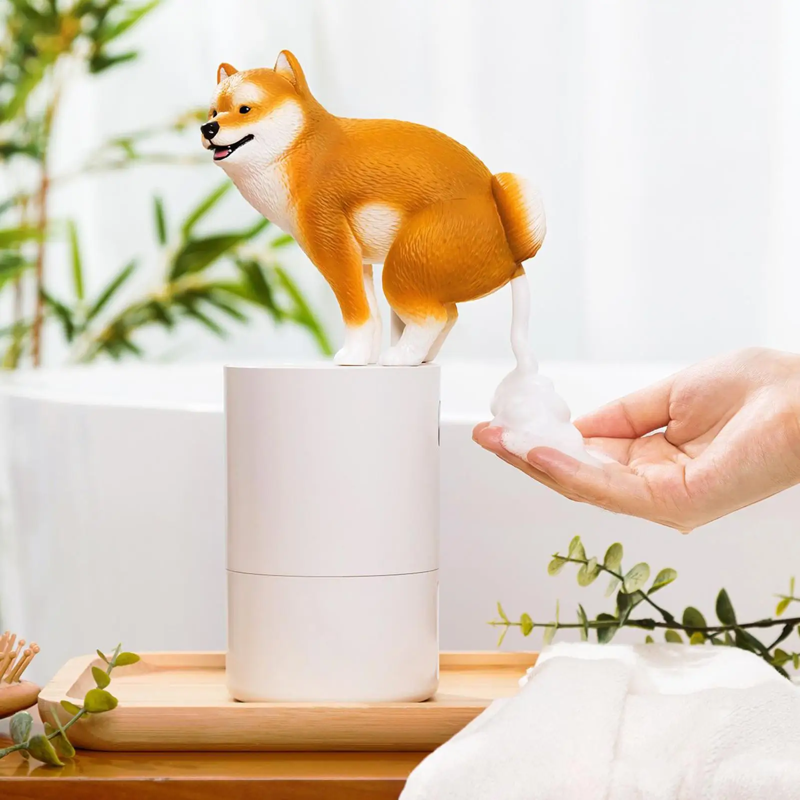 Cute Dog Automatic Sensing Foam Soap Dispense Dog Auto Foaming Soap Dispenser Touchless Battery Operated Bathroom Accessories
Cute Dog Automatic Sensing Foam Soap Dispense Dog Auto Foaming Soap Dispenser Touchless Battery Operated Bathroom Accessories