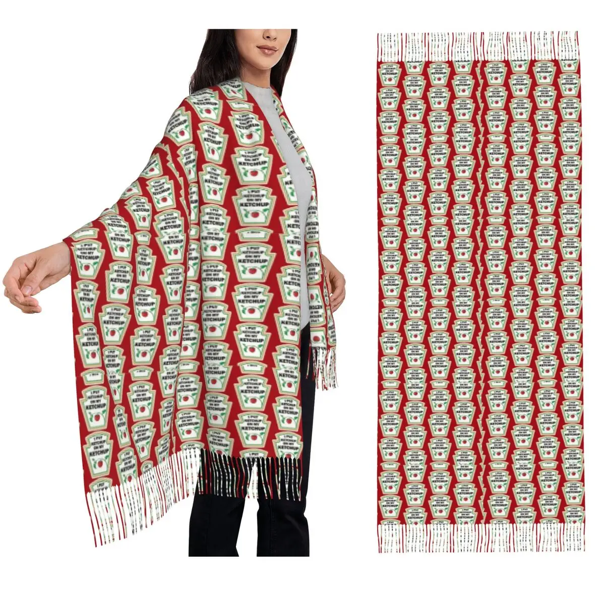 I Put Ketchup On My Ketchup Scarf Tassel Scarves for Women Soft Warm Shawls and Wraps Large Fall Winter Shawl Wrap
I Put Ketchup On My Ketchup Scarf Tassel Scarves for Women Soft Warm Shawls and Wraps Large Fall Winter Shawl Wrap