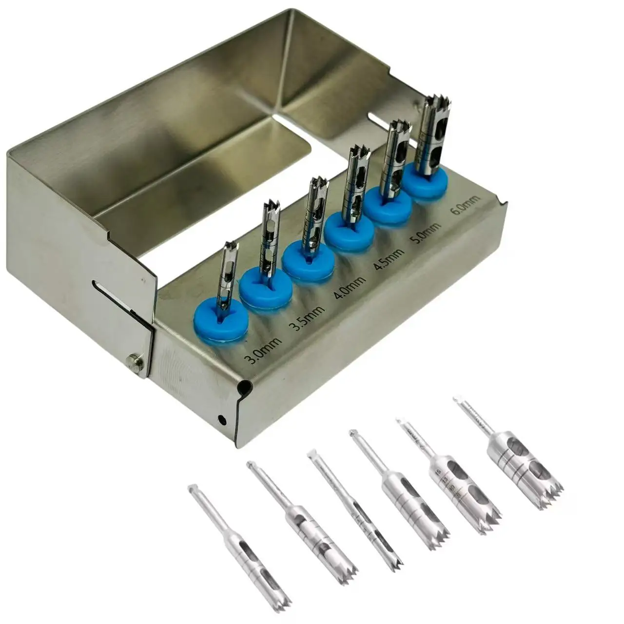 DENILK 6pcs Dental Long Trephine Bur Drills Implant Kit 6 Pcs Surgical Instruments New
DENILK 6pcs Dental Long Trephine Bur Drills Implant Kit 6 Pcs Surgical Instruments New
