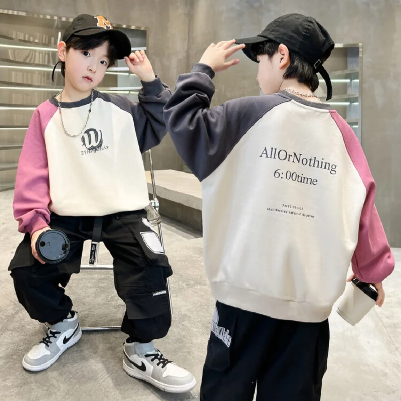 Spring Autumn Boys Cotton Loose Contrast Alphabet Sweatshirt School Kids Track Pullover Coat Top Child Work Jumper Outfit 5-16Yr
Spring Autumn Boys Cotton Loose Contrast Alphabet Sweatshirt School Kids Track Pullover Coat Top Child Work Jumper Outfit 5-16Yr