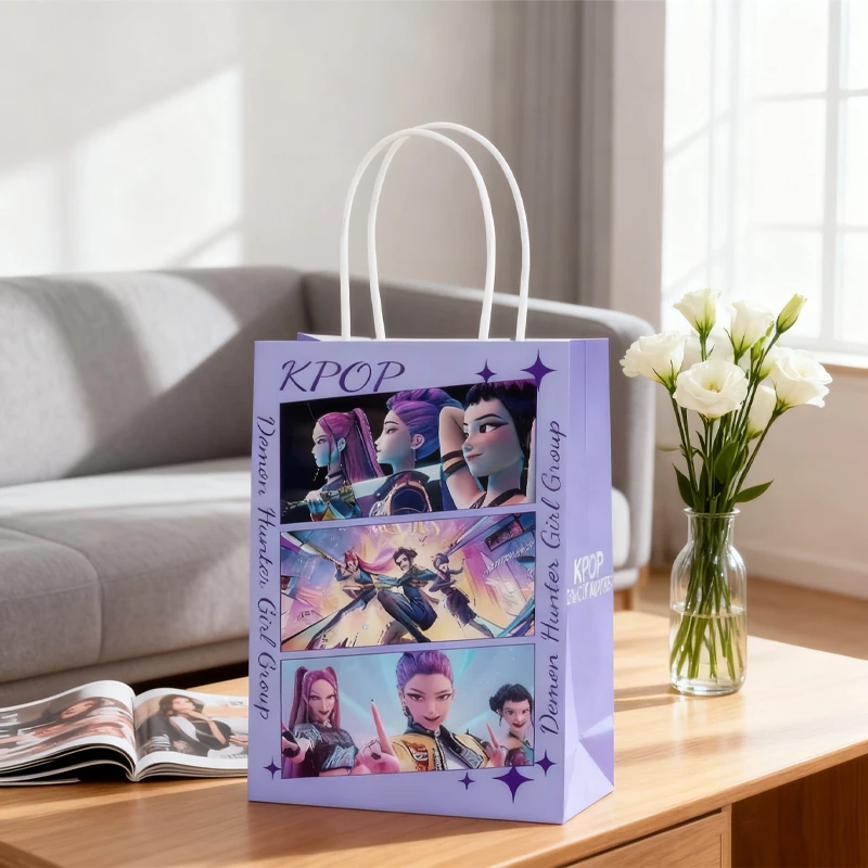 KPop Demon Hunter Handbag Cute Cartoon Anime Pattern Gift Packaging Bag Miscellaneous Toy Storage Bag Children's Birthday Gift
KPop Demon Hunter Handbag Cute Cartoon Anime Pattern Gift Packaging Bag Miscellaneous Toy Storage Bag Children's Birthday Gift