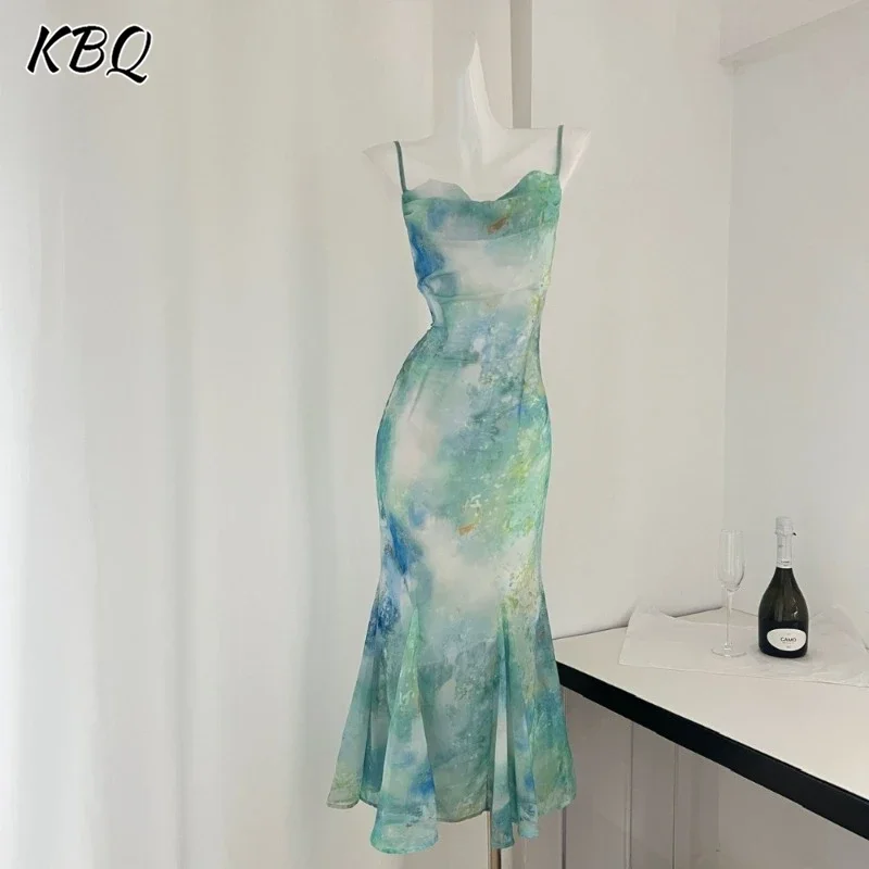 KBQ Hit Color Tie Dye Slimming Sexy Dress For Women Square Collar Sleeveless Spliced Lace Up Temperament Dress Female Fashion
KBQ Hit Color Tie Dye Slimming Sexy Dress For Women Square Collar Sleeveless Spliced Lace Up Temperament Dress Female Fashion