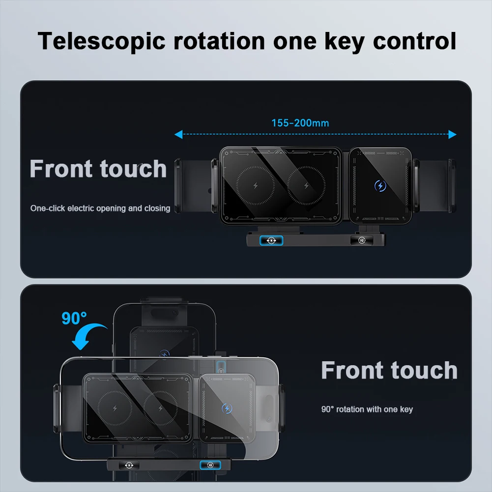 Car Wireless Charger 15W Dual Coil Car Vent Phone Holder Fast Charging Cell Phone Holder for Smartphone/Pad/Foldable Phone
Car Wireless Charger 15W Dual Coil Car Vent Phone Holder Fast Charging Cell Phone Holder for Smartphone/Pad/Foldable Phone