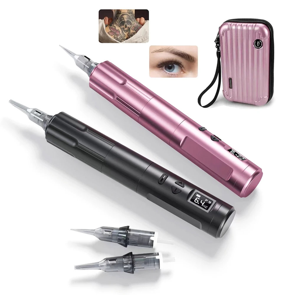 Wireless Tattoo Pen Machine Adjustable Stroke High Quality Pink Color Permanent Makeup Machine PMU for Tattoo Artist Equipment
Wireless Tattoo Pen Machine Adjustable Stroke High Quality Pink Color Permanent Makeup Machine PMU for Tattoo Artist Equipment