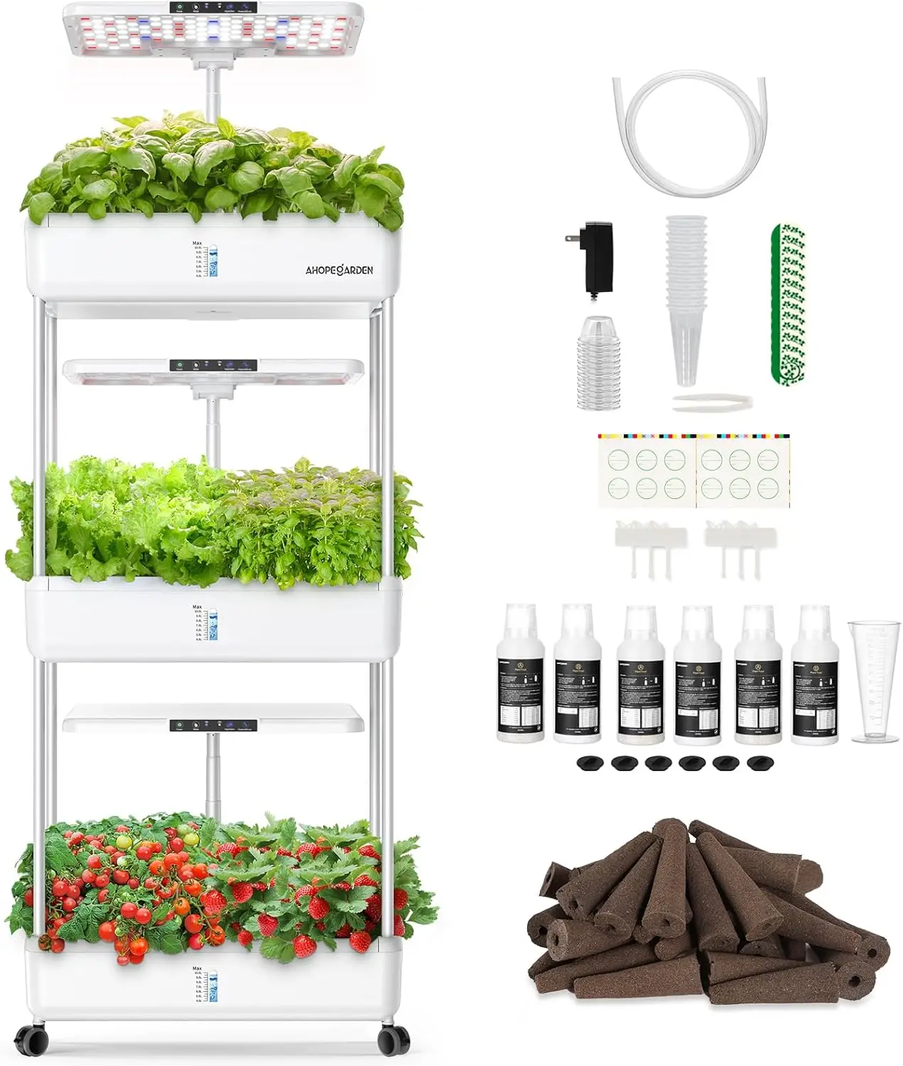 Indoor Garden Hydroponics Growing System Kit 66 Pods Plant Herb Garden Germination Kit with LED Grow Light 30L Large Capacity
Indoor Garden Hydroponics Growing System Kit 66 Pods Plant Herb Garden Germination Kit with LED Grow Light 30L Large Capacity