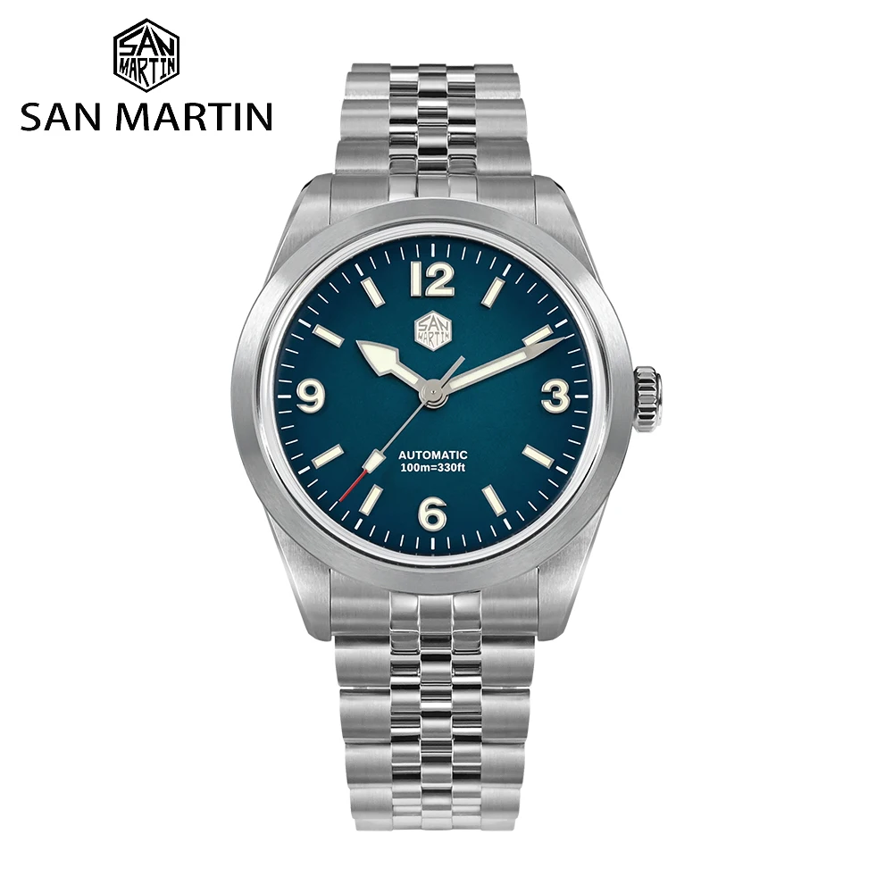 San Martin Men's Watch PT5000 38mm Explore Climbing Sport Couple Wristwatch Automatic Mechanical Luminous Waterproof 100m SN0107
San Martin Men's Watch PT5000 38mm Explore Climbing Sport Couple Wristwatch Automatic Mechanical Luminous Waterproof 100m SN0107